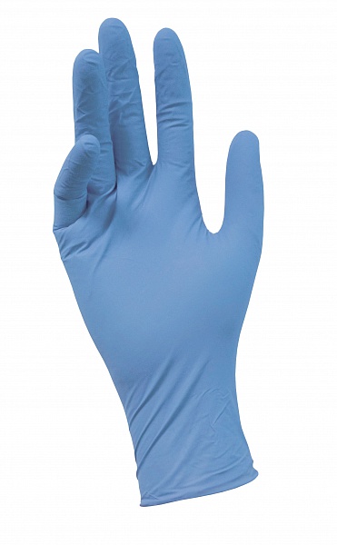 Перчатки нитриловые голубые NitriMAX