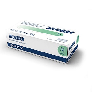 Перчатки нитриловые диагностические нестерильные зелёные NitriMAX