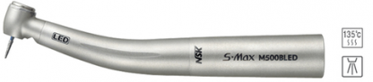 S-Max M500BLED - турбинный наконечник с миниатюрной головкой, интегрированной LED подсветкой, четырехточечным спреем и керамическими подшипниками, подключение к переходнику Bien-Air (NSK, Япония)