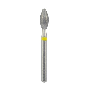 Бор алмазный для турбинного наконечника 369-025SF (жёлтый) FG (NTI, германия)