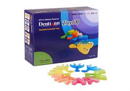 Набор слепочных стоматологических ложек DentiAnn Tray100 (100 штук, цветные)