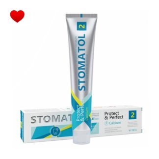 Зубная паста Stomatol «Calcium» укрепление и реминерализация эмали, 100гр