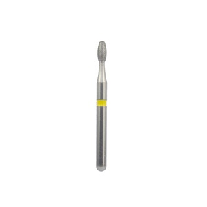 Бор алмазный для турбинного наконечника 379-014SF (жёлтый) FG (NTI, Германия)